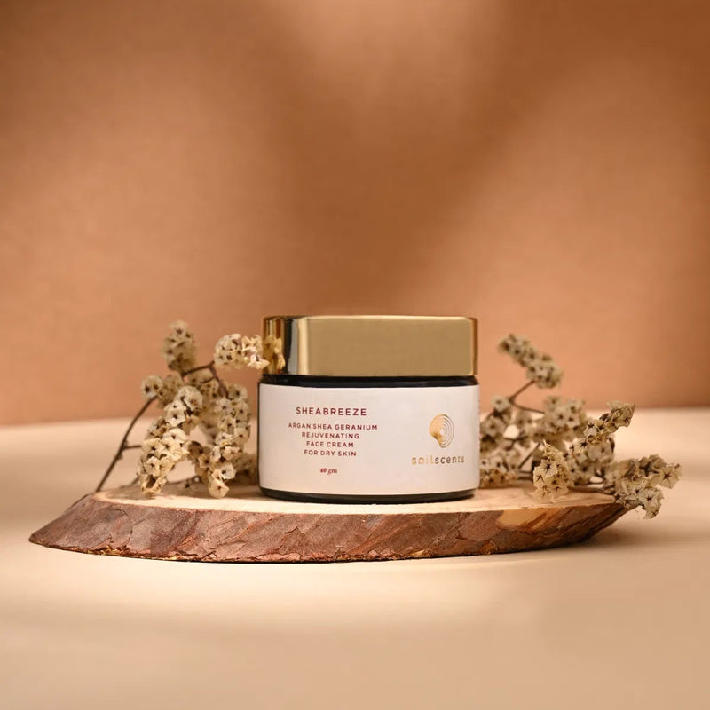 Sheabreeze - argan shea geranium rejuvenating face cream for dry skin